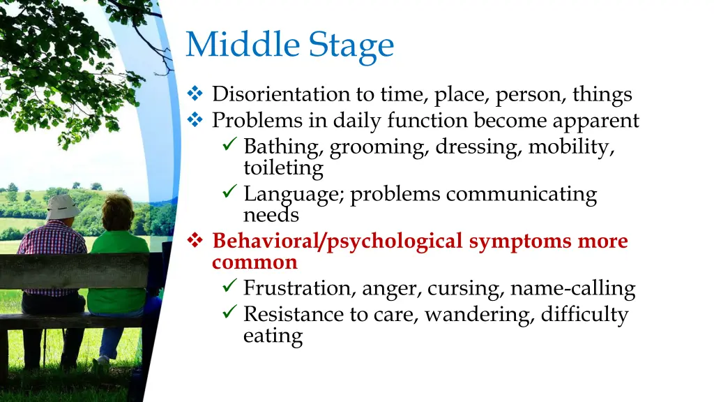 middle stage