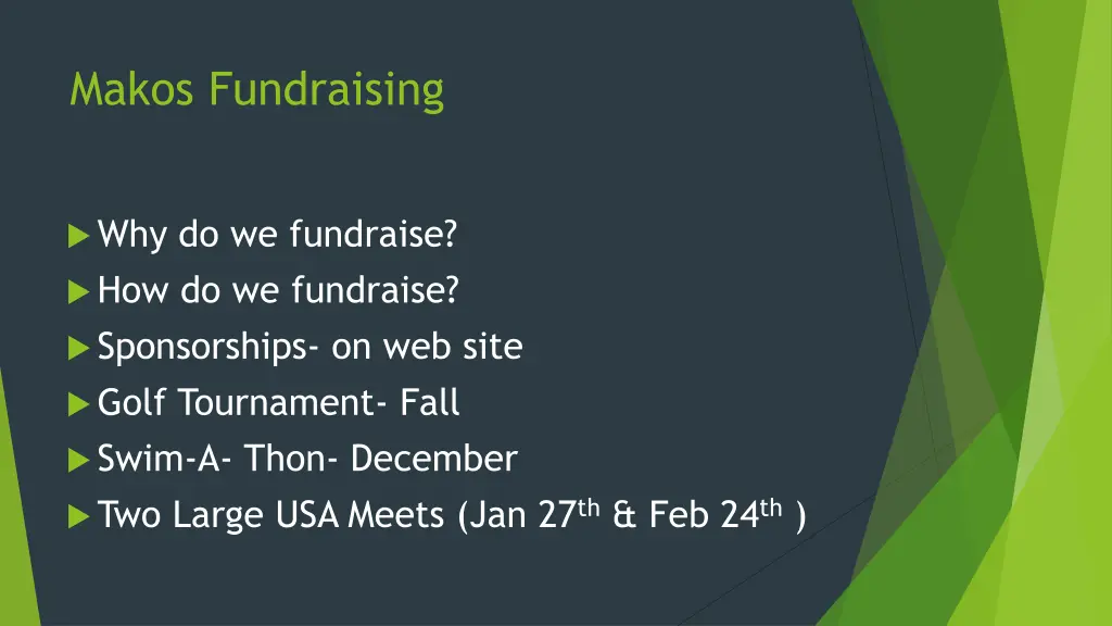 makos fundraising