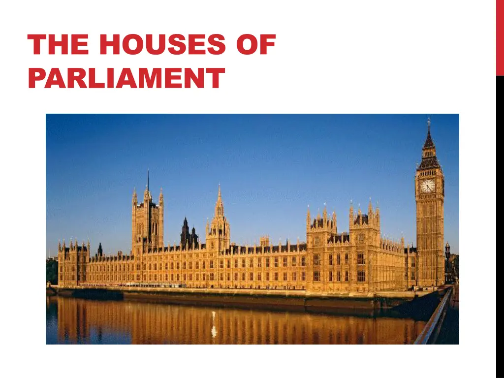 the houses of parliament
