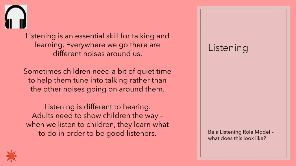 listening is an essential skill for talking