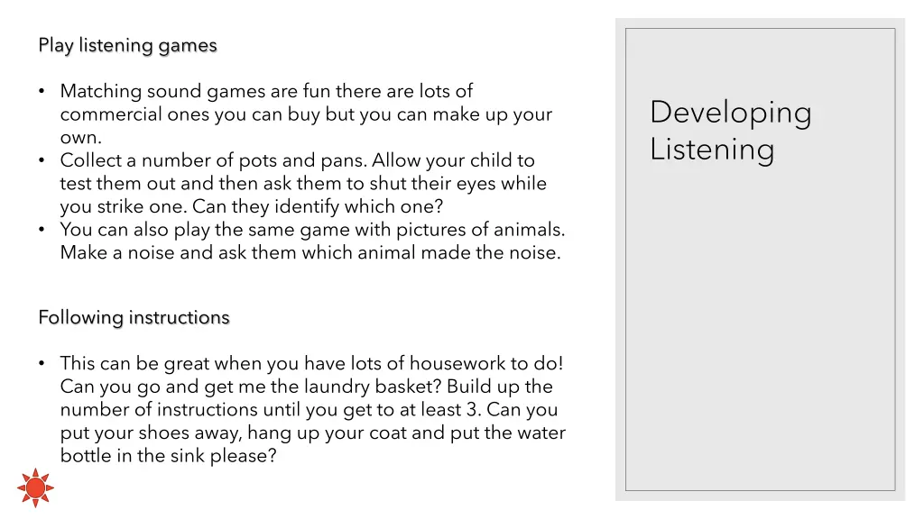 play listening games