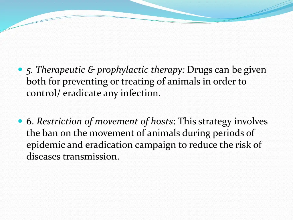 5 therapeutic prophylactic therapy drugs