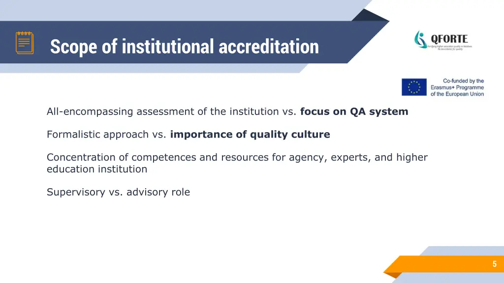 scope of institutional accreditation 1