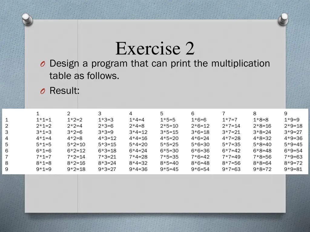 exercise 2