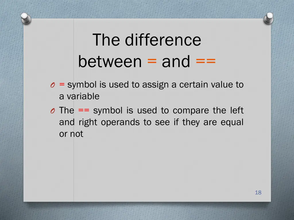 the difference between and