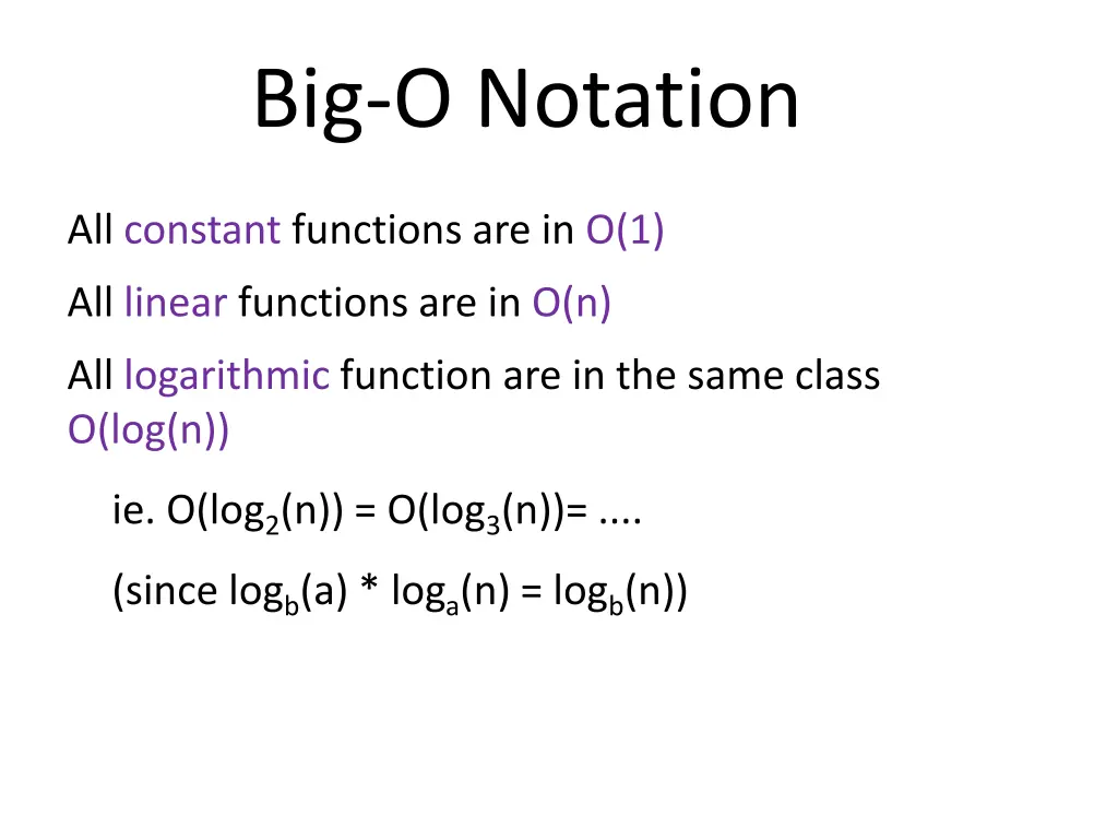 big o notation 1
