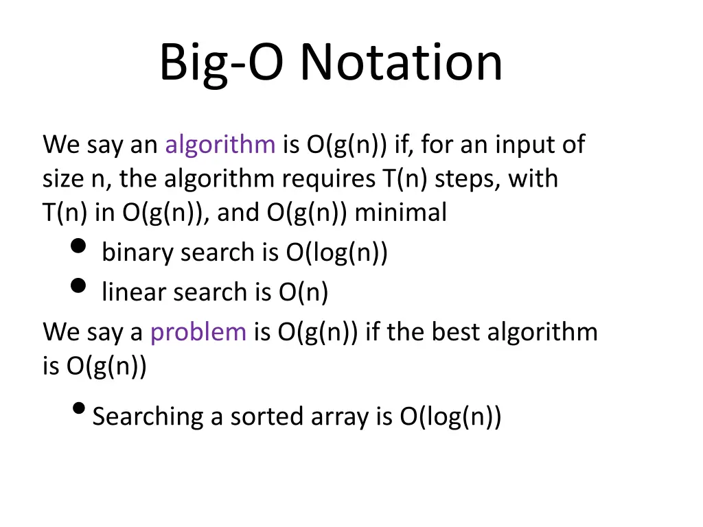 big o notation 2