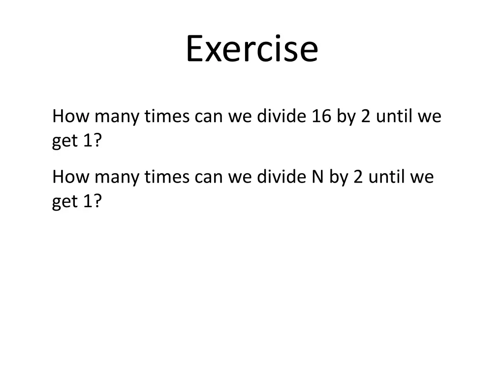 exercise