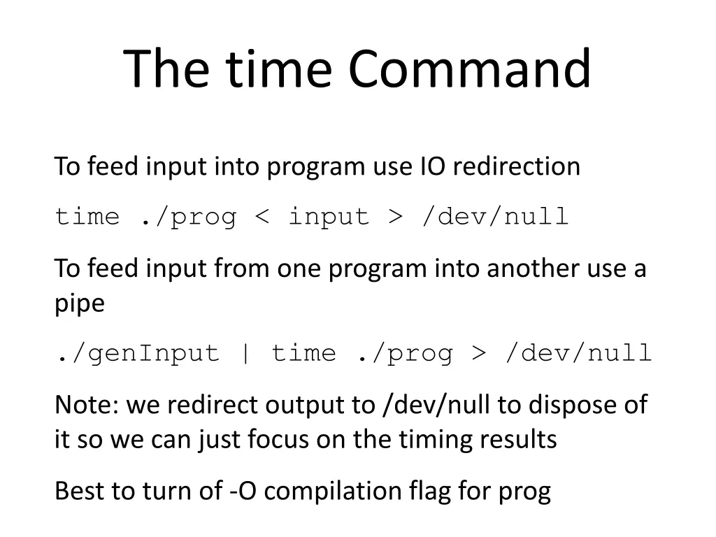 the time command 1