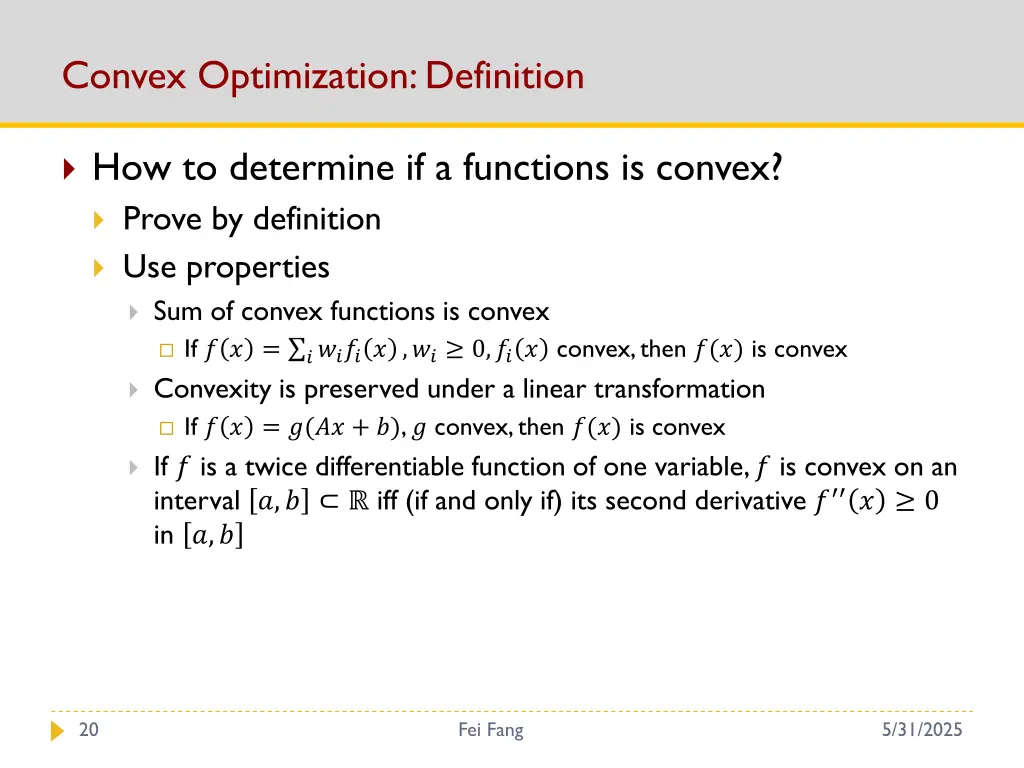 convex optimization definition 4