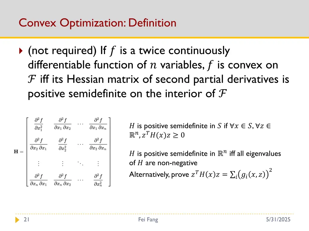 convex optimization definition 5