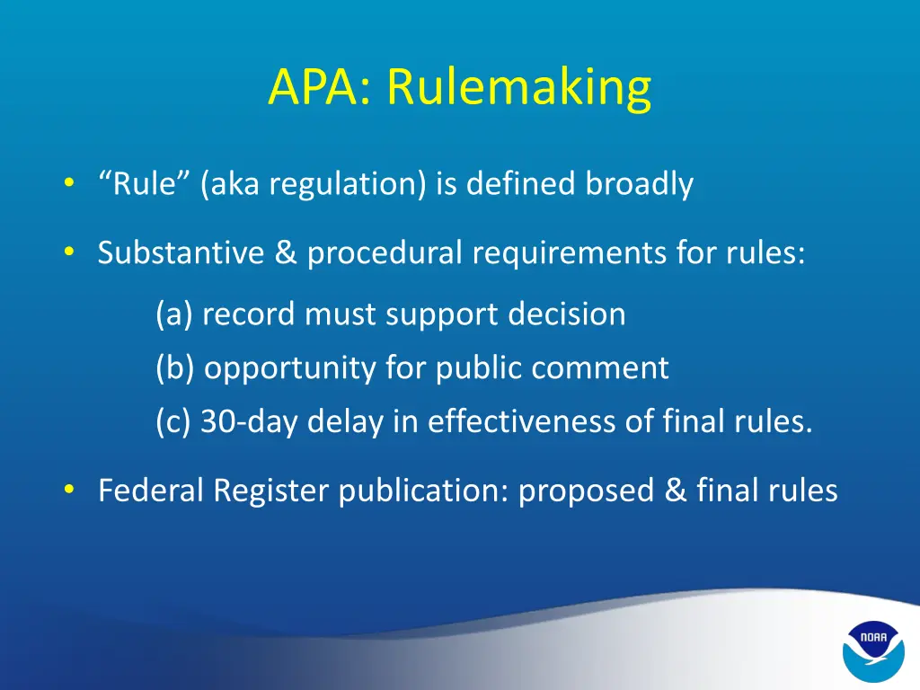 apa rulemaking
