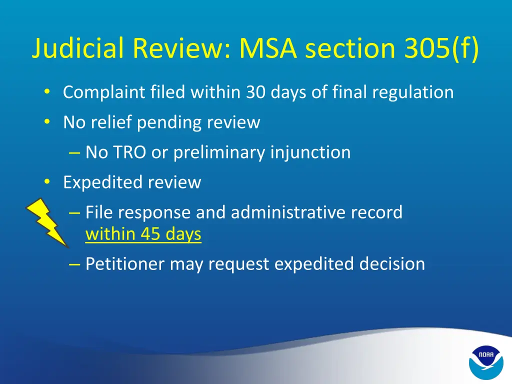 judicial review msa section 305 f