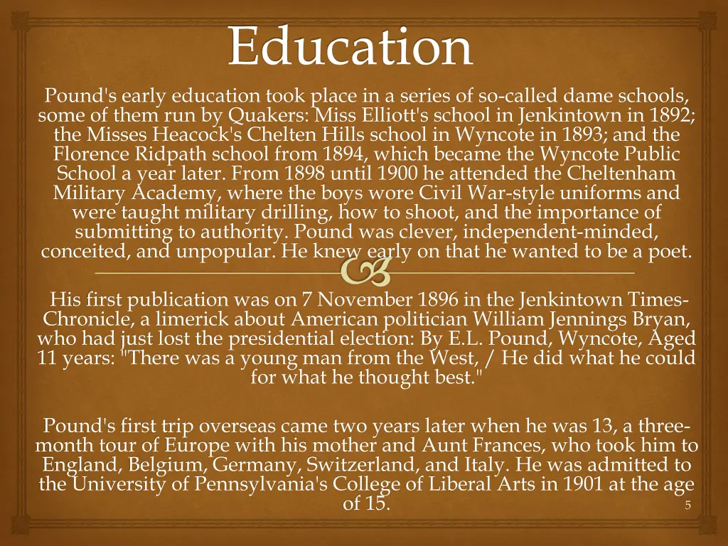 education