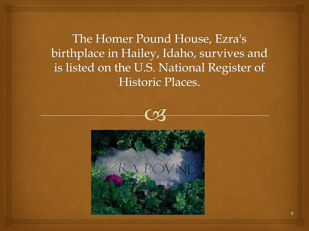 the homer pound house ezra s birthplace in hailey
