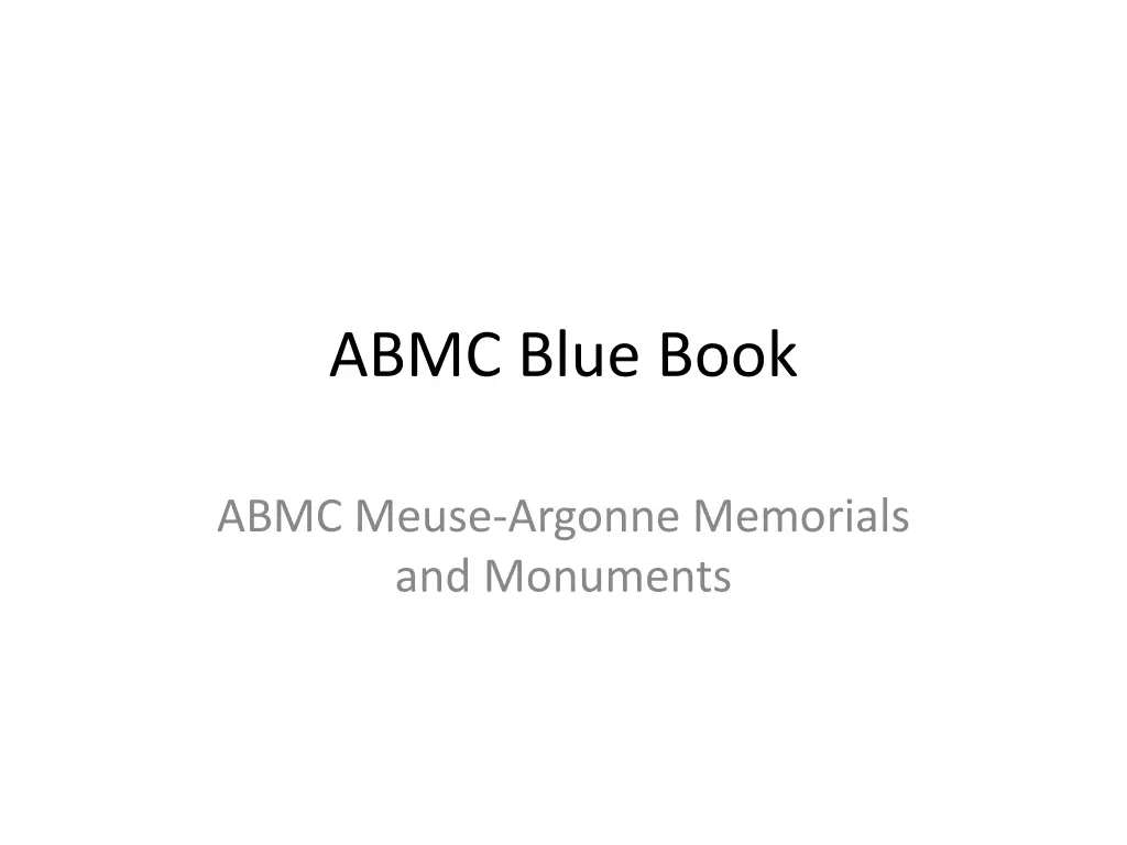 abmc blue book