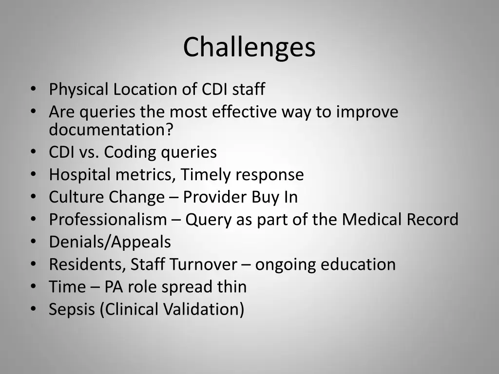challenges