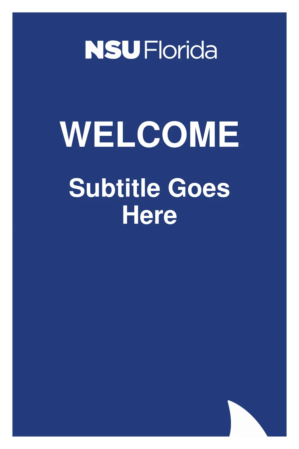 welcome