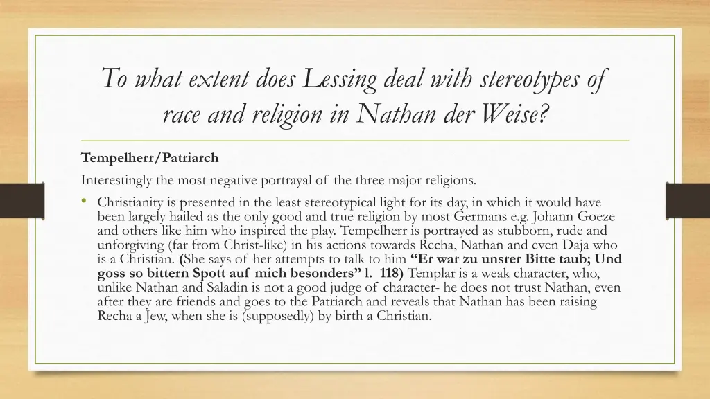 to what extent does lessing deal with stereotypes 2