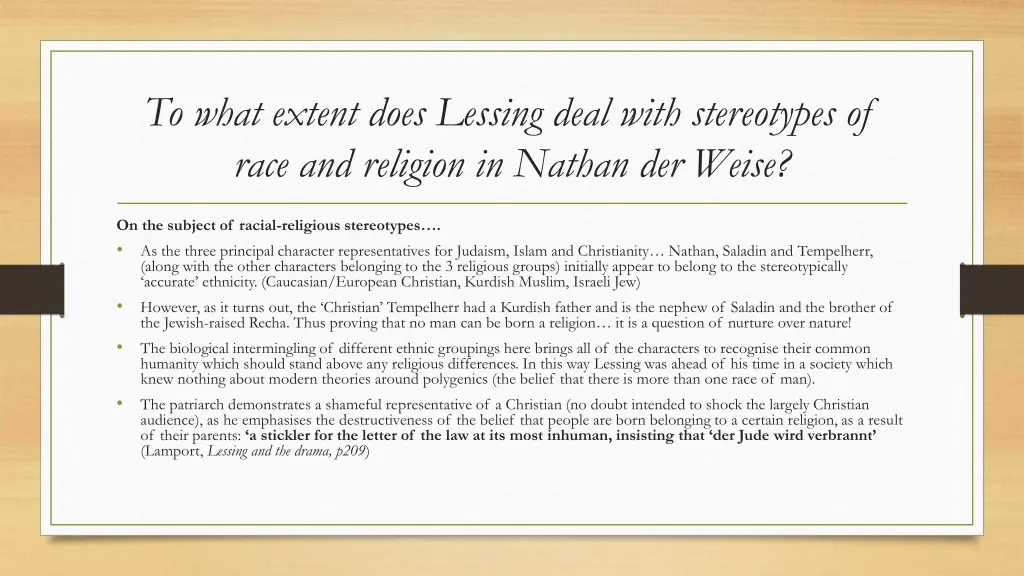 to what extent does lessing deal with stereotypes 3