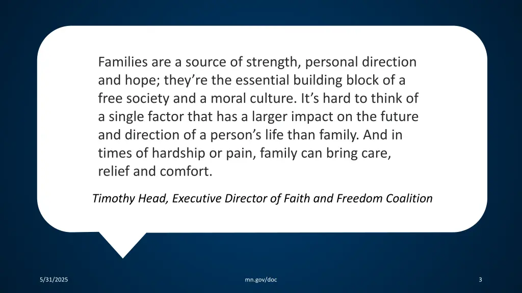 families are a source of strength personal