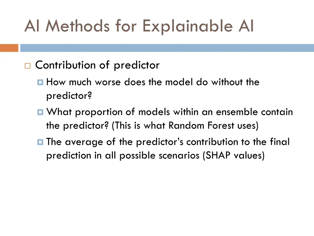 ai methods for explainable ai 1