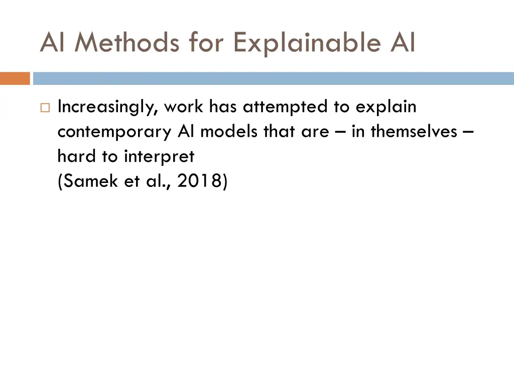 ai methods for explainable ai
