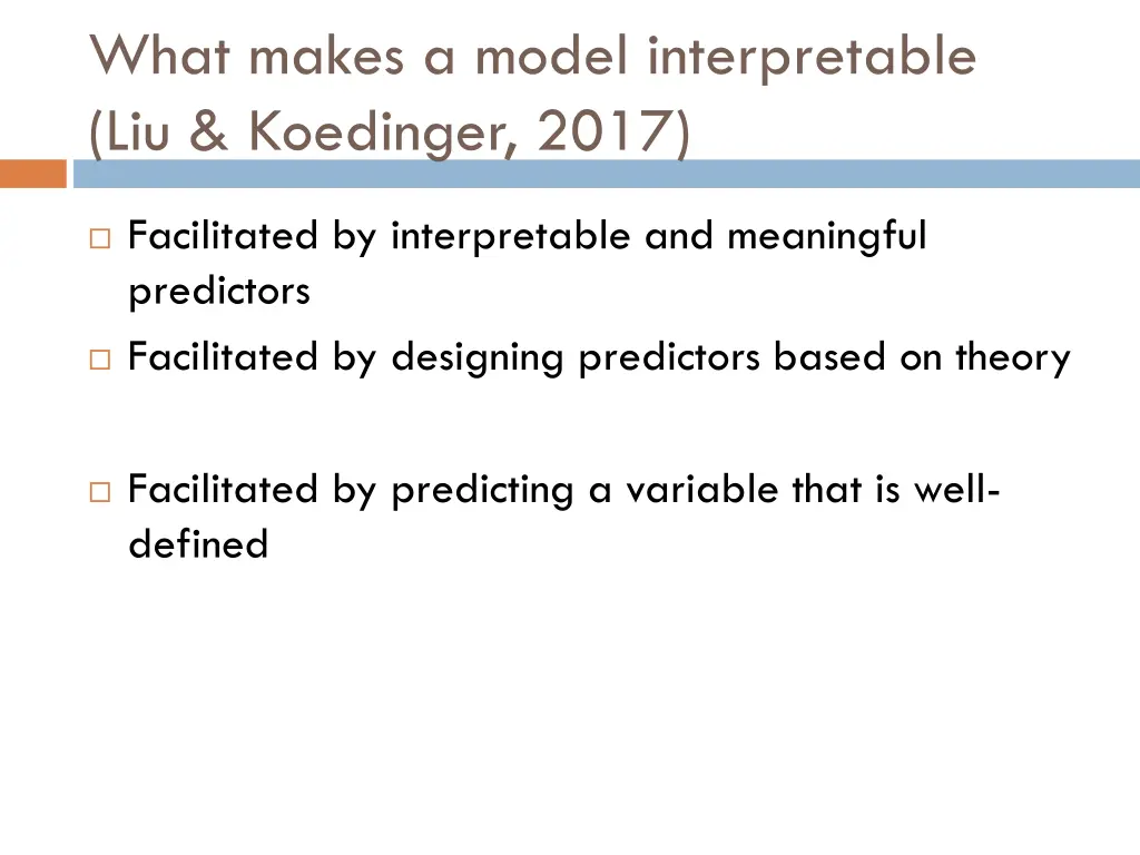 what makes a model interpretable liu koedinger 2