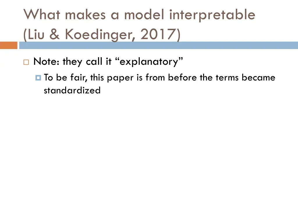 what makes a model interpretable liu koedinger