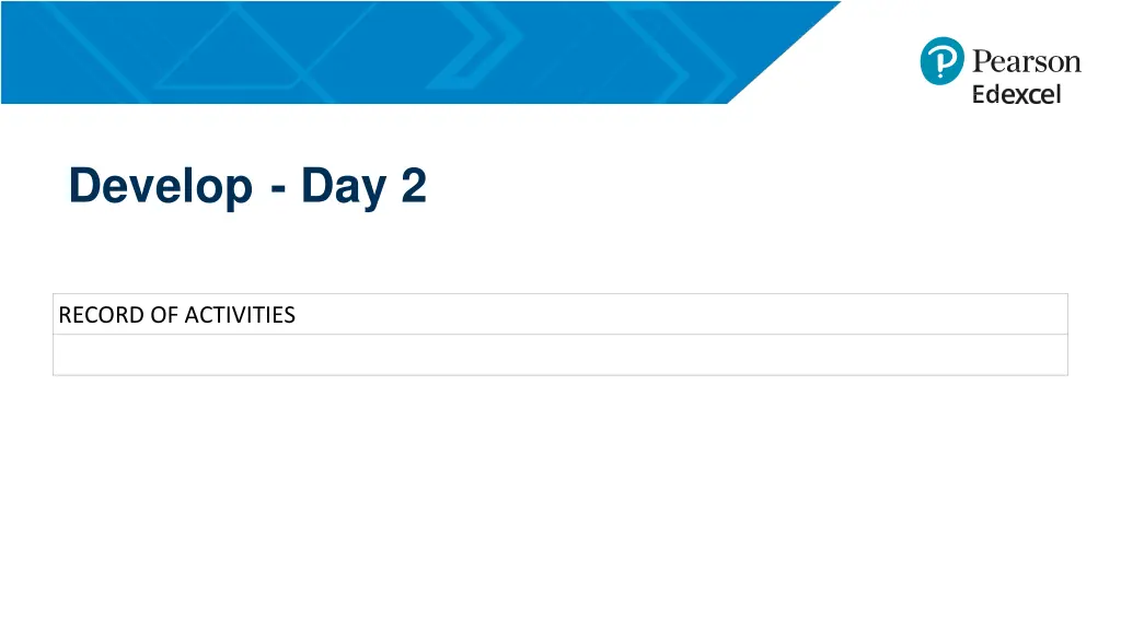 develop day 2