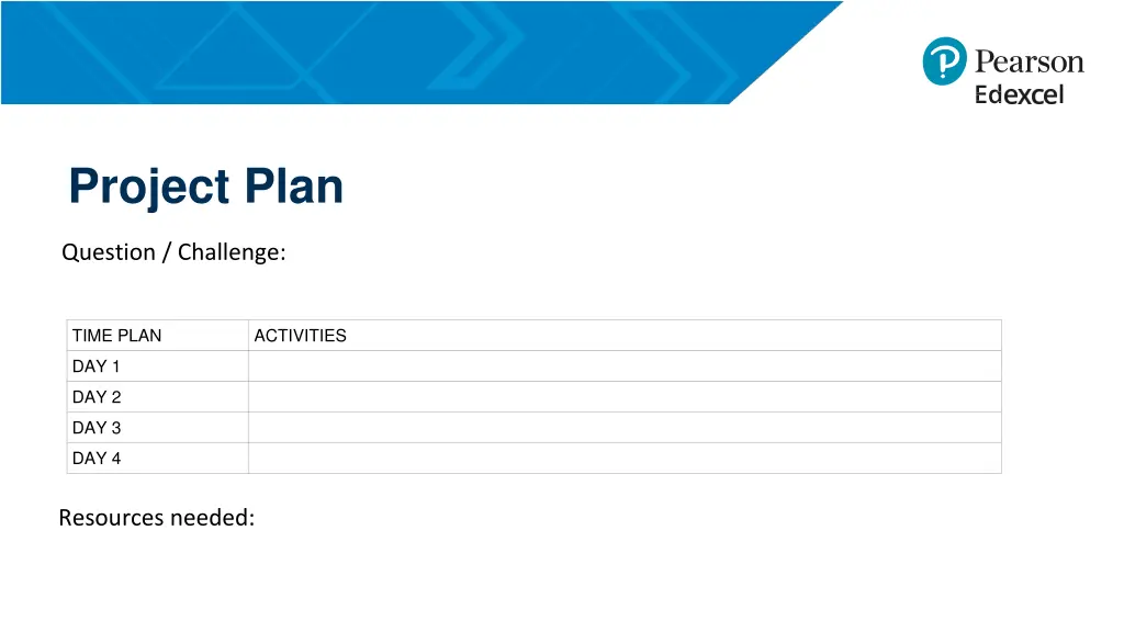 project plan