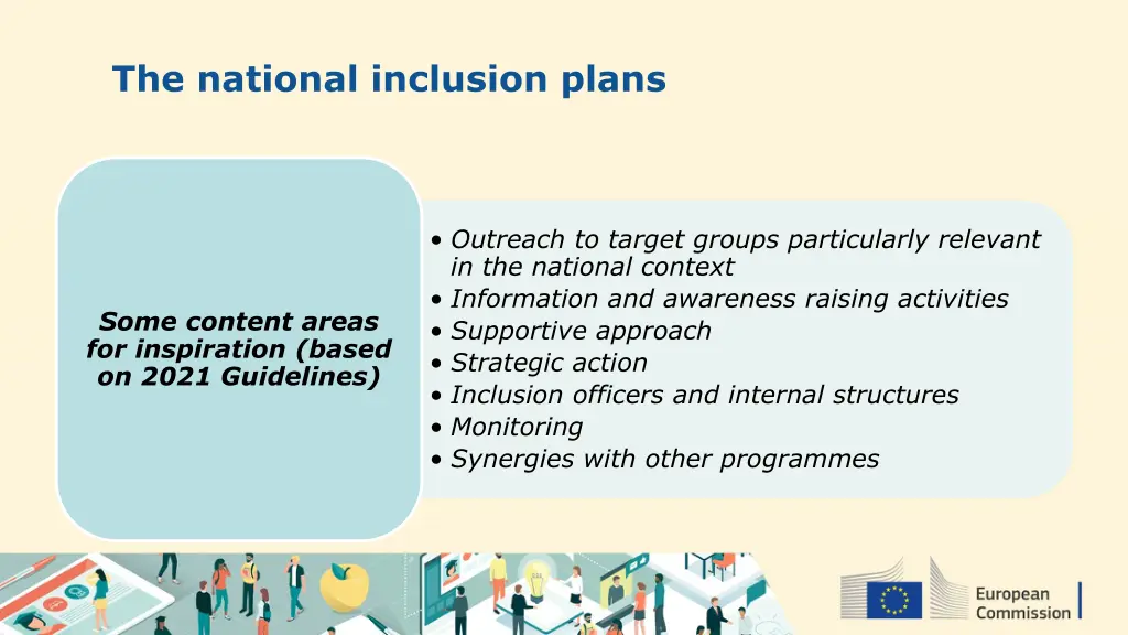 the national inclusion plans