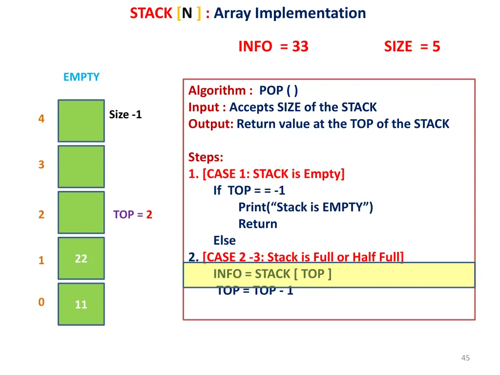 stack n array implementation 38