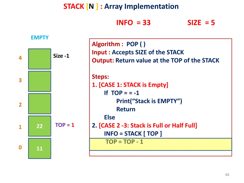 stack n array implementation 39