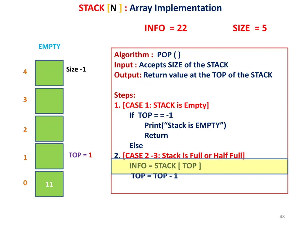 stack n array implementation 41
