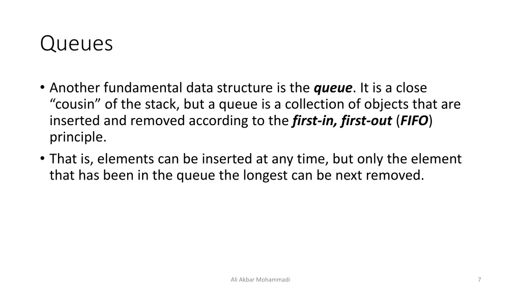 queues