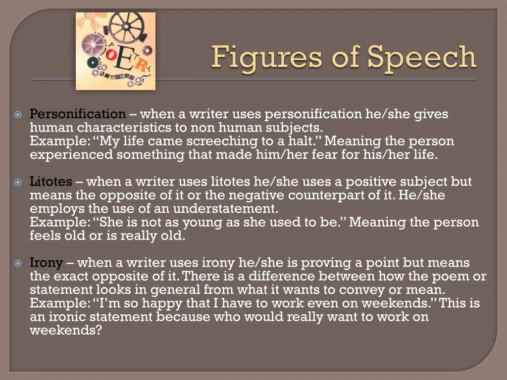 personification when a writer uses