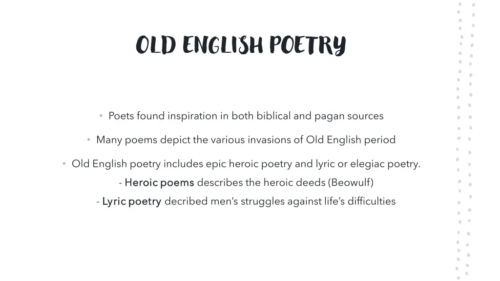 old english poetry