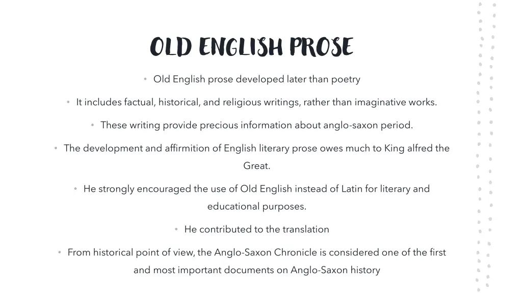 old english prose