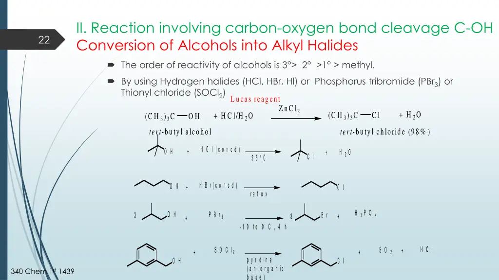 ii reaction involving carbon oxygen bond cleavage