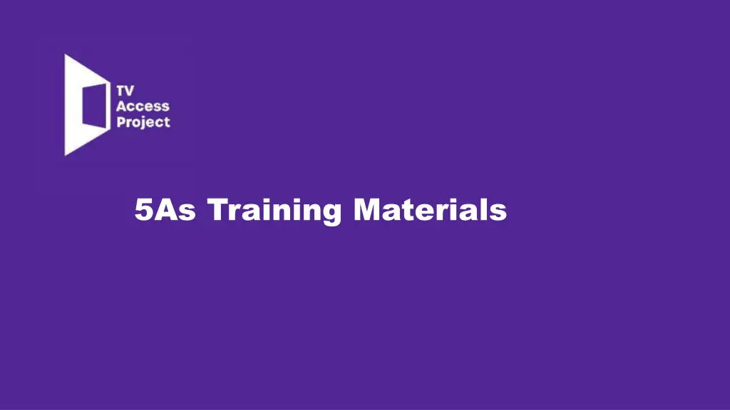 5as training materials