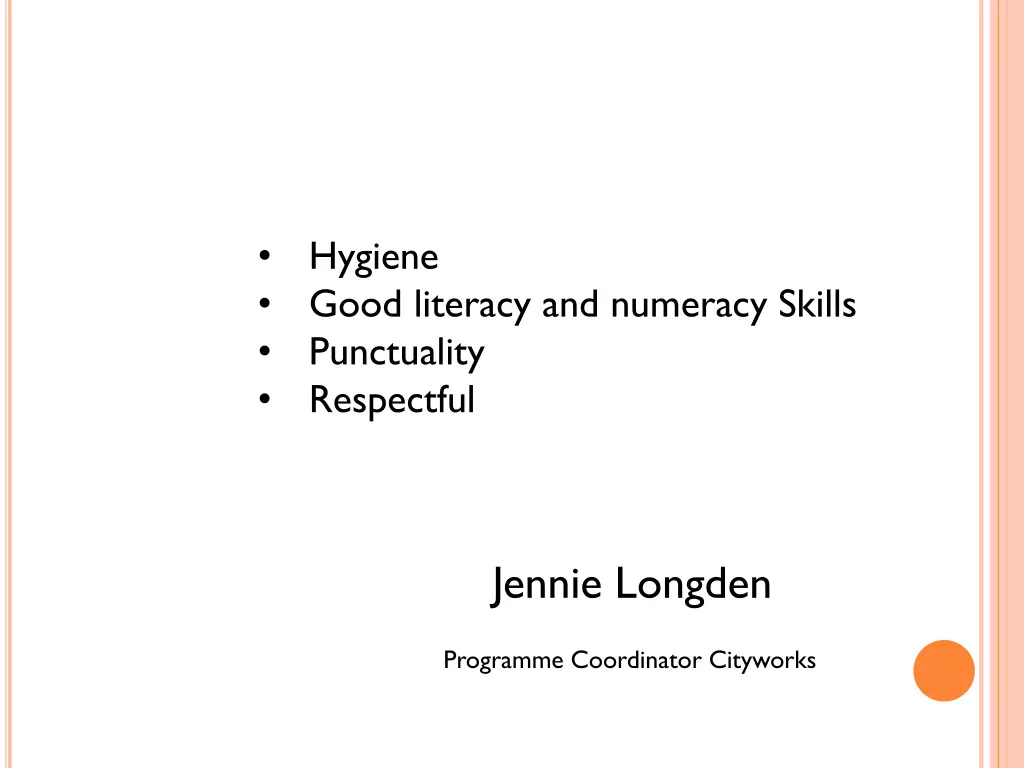 hygiene good literacy and numeracy skills