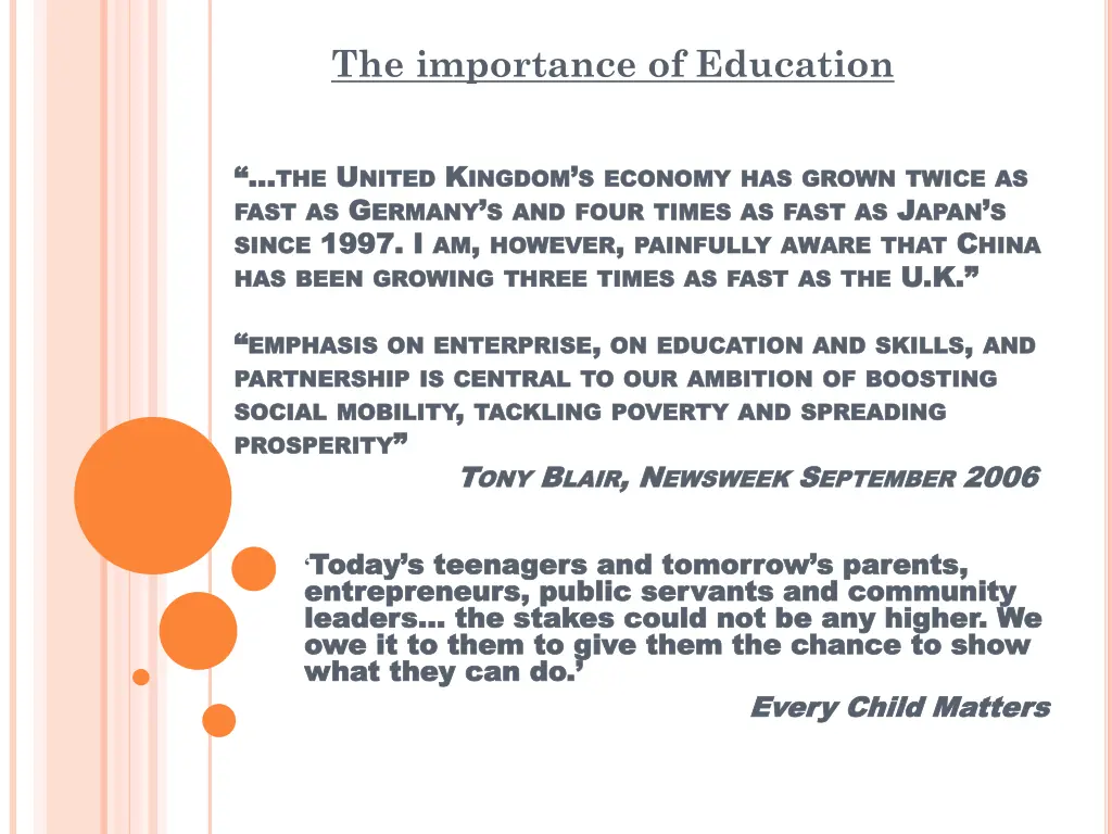 the importance of education
