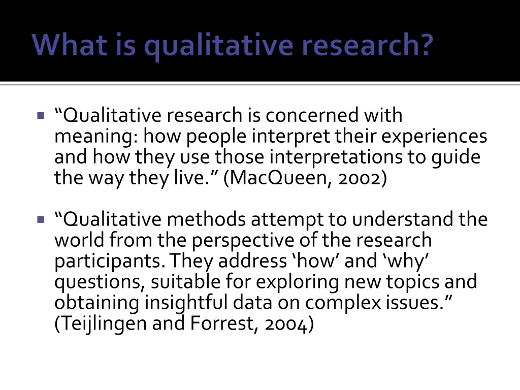 qualitative research is concerned with meaning