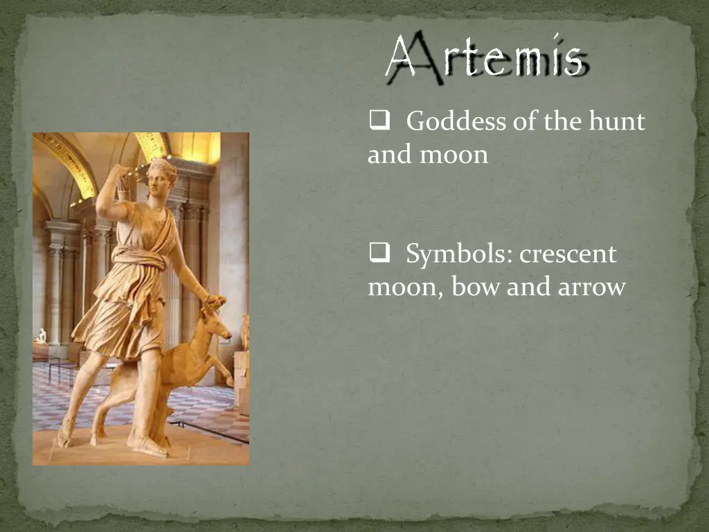 a rtemis goddess of the hunt and moon