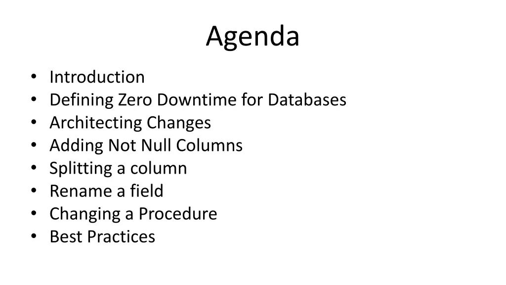 agenda