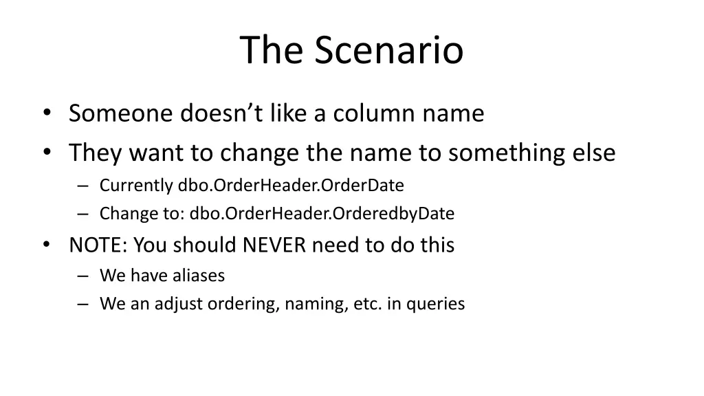 the scenario 2