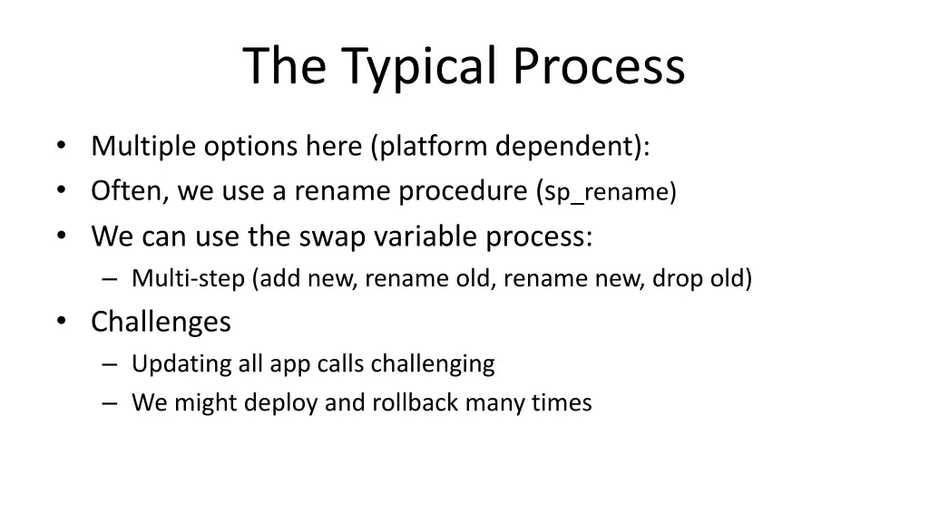 the typical process 1
