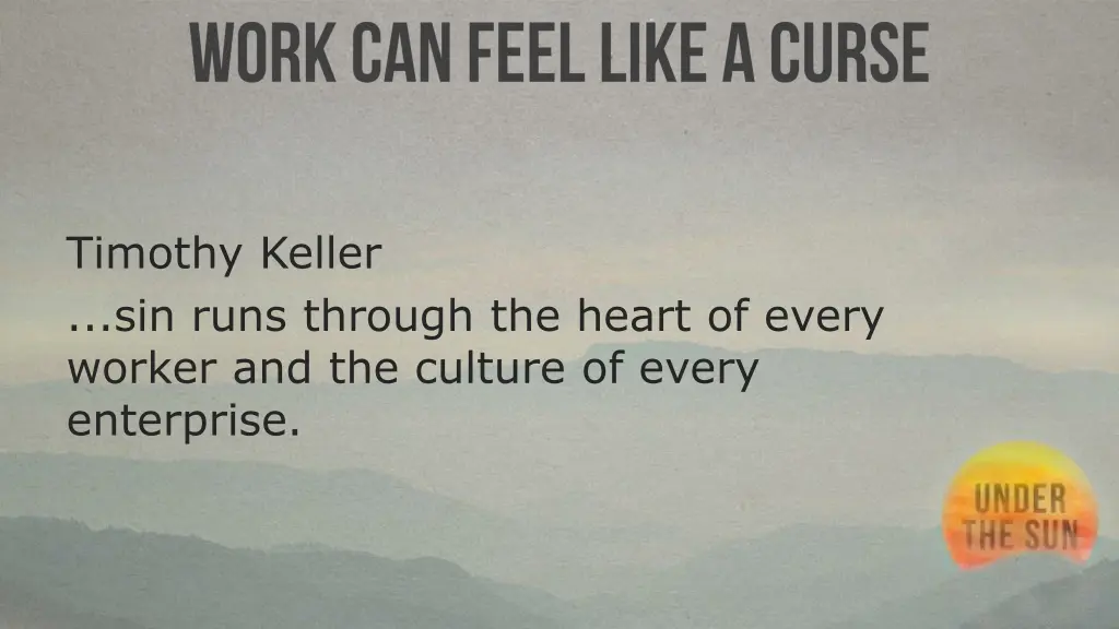 timothy keller sin runs through the heart