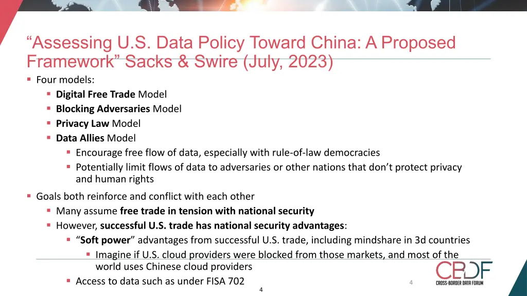 assessing u s data policy toward china a proposed